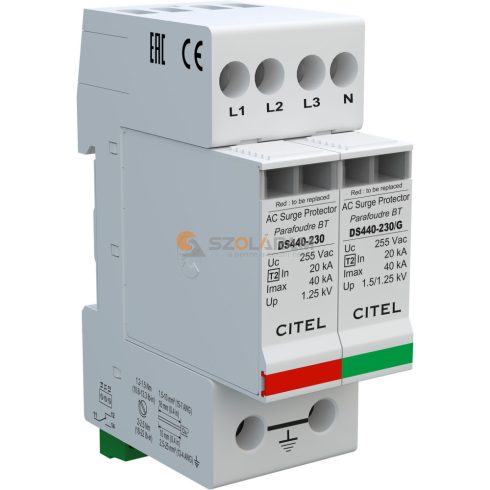 CITEL DS 440S-230/G 4 poles, remote status indication -túlfeszültség-levezető