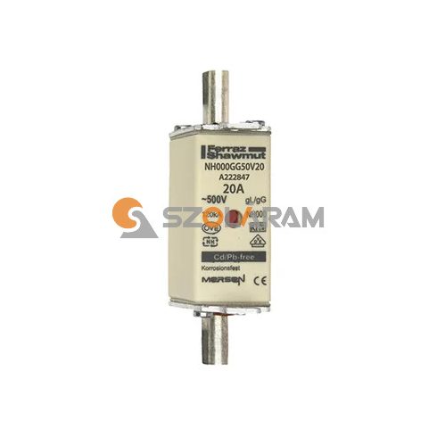 Mersen NH000GG50V20 biztosítóbetét