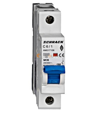 Schrack Kismegszakító AMPARO 10kA, C 6A, 1 pólusú