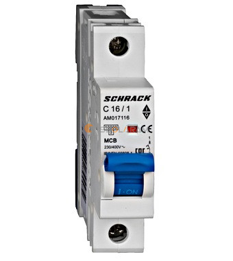 Schrack Kismegszakító AMPARO 10kA, C 16A, 1 pólusú