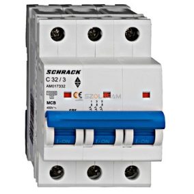 Schrack Kismegszakító AMPARO 10kA, C 32A, 3 pólusú