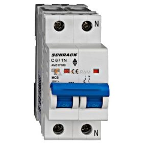 Schrack Kismegszakító AMPARO 10kA, C 6A, 1+N