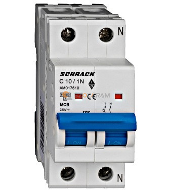 Schrack Kismegszakító AMPARO 10kA, C 10A, 1+N