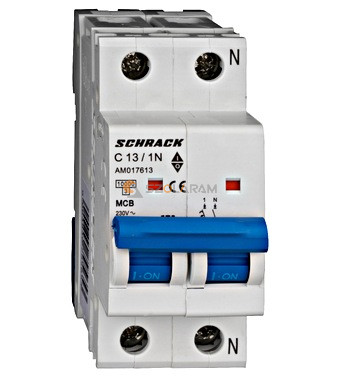 Schrack Kismegszakító AMPARO 10kA, C 13A, 1+N