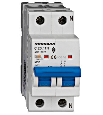 Schrack Kismegszakító AMPARO 10kA, C 20A, 1+N
