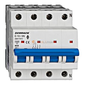 Schrack Kismegszakító AMPARO 10kA, C 10A, 3+N