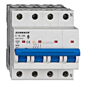 Schrack Kismegszakító AMPARO 10kA, C 16A, 3+N