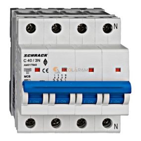 Schrack Kismegszakító AMPARO 10kA, C 40A, 3+N
