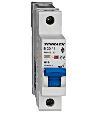 Schrack Kismegszakító AMPARO 10kA, B 20A, 1 pólusú