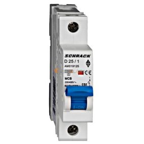Schrack Kismegszakító AMPARO 10kA, D 25A, 1 pólusú
