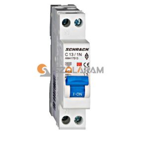 Schrack Kismegszakító AMPARO 4,5kA, C 13A, 1+N, 1KE
