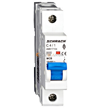 Schrack Kismegszakító AMPARO 6kA, C 4A, 1 pólusú