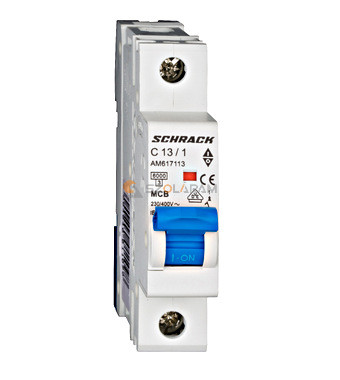 Schrack Kismegszakító AMPARO 6kA, C 13A, 1 pólusú