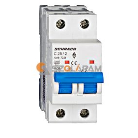 Schrack Kismegszakító AMPARO 6kA, C 25A, 2 pólusú