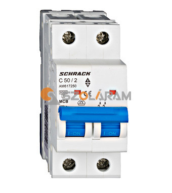 Schrack Kismegszakító AMPARO 6kA, C 50A, 2 pólusú