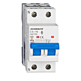 Schrack Kismegszakító AMPARO 6kA, C 6A, 1+N
