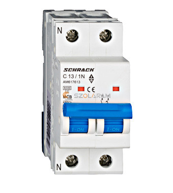 Schrack Kismegszakító AMPARO 6kA, C 13A, 1+N