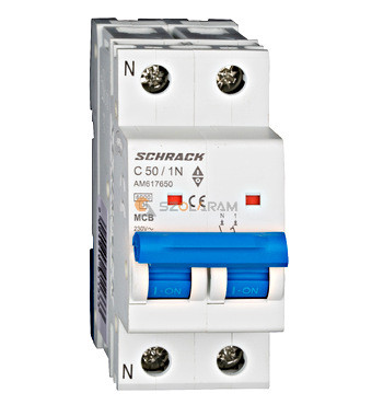 Schrack Kismegszakító AMPARO 6kA, C 50A, 1+N