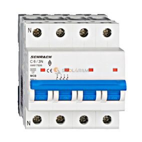 Schrack Kismegszakító AMPARO 6kA, C 6A, 3+N