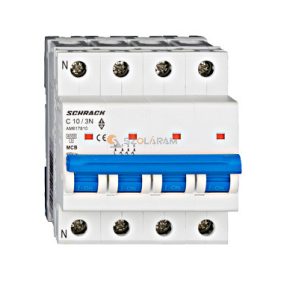 Schrack Kismegszakító AMPARO 6kA, C 10A, 3+N