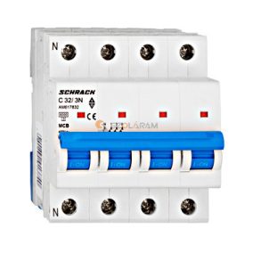 Schrack Kismegszakító AMPARO 6kA, C 32A, 3+N