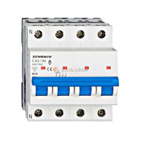 Schrack Kismegszakító AMPARO 6kA, C 63A, 3+N