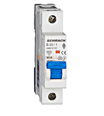 Schrack Kismegszakító AMPARO 6kA, B 20A, 1 pólusú