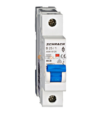 Schrack Kismegszakító AMPARO 6kA, B 25A, 1 pólusú
