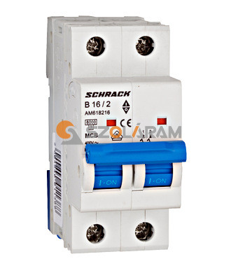 Schrack Kismegszakító AMPARO 6kA, B 16A, 2 pólusú