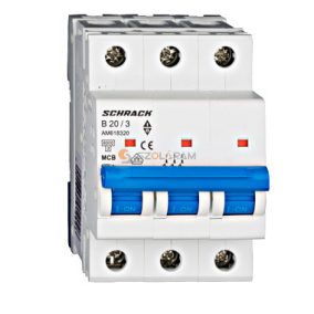 Schrack Kismegszakító AMPARO 6kA, B 20A, 3 pólusú