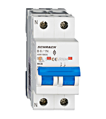 Schrack Kismegszakító AMPARO 6kA, B 6A, 1+N