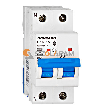 Schrack Kismegszakító AMPARO 6kA, B 16A, 1+N