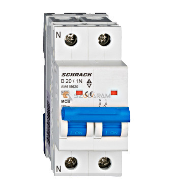 Schrack Kismegszakító AMPARO 6kA, B 20A, 1+N