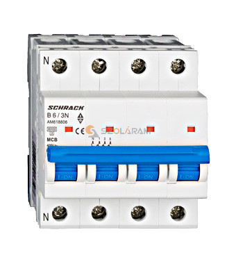 Schrack Kismegszakító AMPARO 6kA, B 6A, 3+N