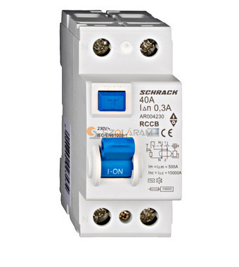Schrack Hibaáram kapcsoló AMPARO 10kA 40A, 2 pólusú, 300mA, AC