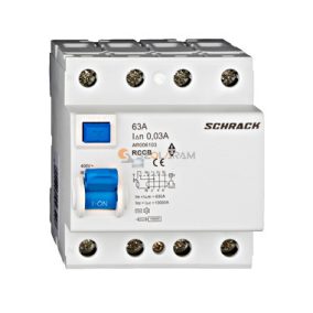   Schrack Hibaáram kapcsoló AMPARO 10kA 63A, 4 pólusú, 30mA, AC
