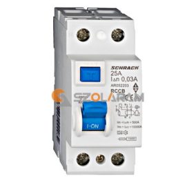   Schrack Hibaáram kapcsoló AMPARO 10kA 25A, 2 pólusú, 30mA, A