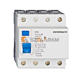   Schrack Hibaáram kapcsoló AMPARO 10kA 63A, 4 pólusú, 300mA, S/A