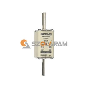   Mersen NH2 50A gL/gG 500V középső-kioldásjelzéssel NH2GG50V50 biztosítóbetét