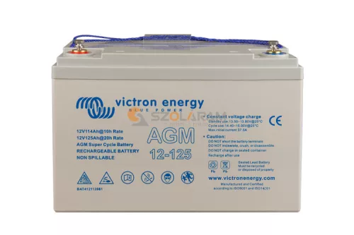 Victron 12V/125Ah AGM Super Cycle Batt. (M8) akkumulátor