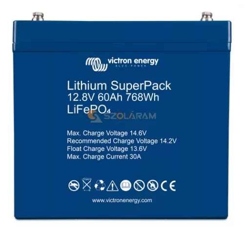 Victron Lithium SuperPack 12,8V/60Ah (M6) akkumulátor