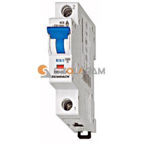 Schrack Kismegszakító, B 16A, 1 pólusú, 6kA