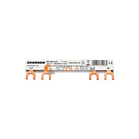 schrack Kompakt sínezés, 2p, 1xBCF 4p - 1xBO 1+N, 6KE, 10mm²