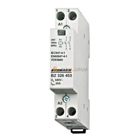   Schrack Sorbaépíthető mágneskapcsoló 20A, 2z, 24V AC 1KE