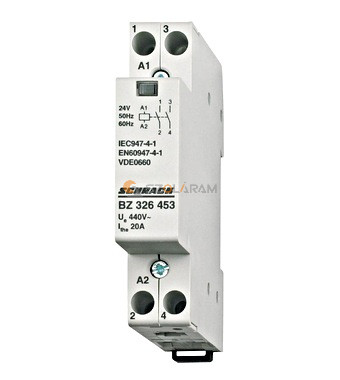 Schrack Sorbaépíthető mágneskapcsoló 20A, 2z, 24V AC 1KE