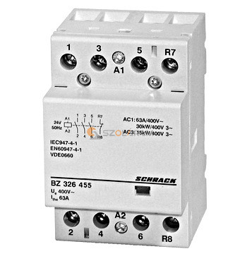 Schrack Sorbaépíthető mágneskapcsoló 63A, 3z+1ny, 24V AC 3KE
