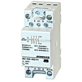   Schrack Sorbaépíthető mágneskapcsoló 25A, 4z, 24V ACDC 2KE