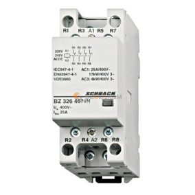   Schrack Sorbaépíthető mágneskapcsoló 25A, 4ny, 230V ACDC 2KE