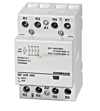 Schrack Sorbaépíthető mágneskapcsoló 40A, 4n, 24V AC 2KE