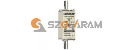 Mersen NH00 6A gL/gG 500V középső-kioldásjelzéssel NH000GG50V6 biztosítóbetét